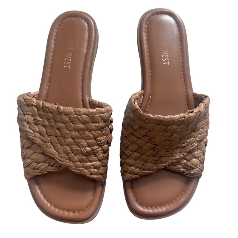 Nine West Woven Strap Slides Women's Size 7.5M – Pre-Owned,‎ Chic Summer Stylr